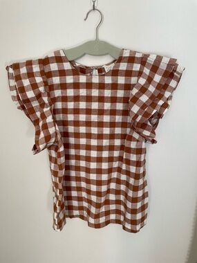 Target - a new day - Gingham Ruffle Sleeve Blouse